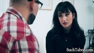 Әтисе Шантажировали өчен Ул Трахнул Үз Кызы-подростка