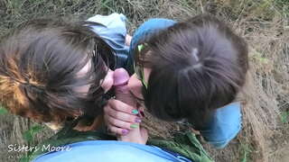 در بیرون, چوشیدن, انزال, دهان, انزال, بوسیدن - من های من با من StepSis خورد شوهر خروس بزرگ, 3برخی ضربه فیلم های پورنو کار StepSisters مور